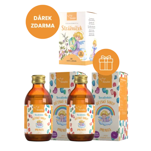 AKCE: 2× Serafínkův dětský sirup Imunita + Strážníček zdarma